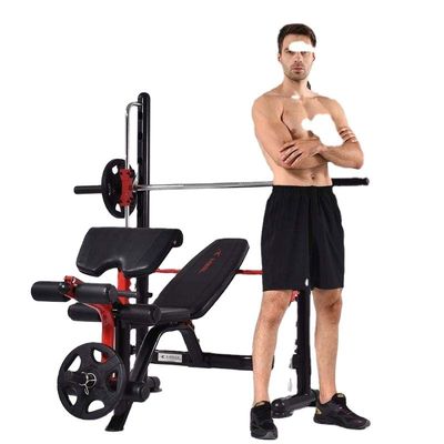 1790x1880x1770 mm Banco de levantamento de peso Banco plano Prensa de ginástica Equipamento de fitness N.W kgs 64