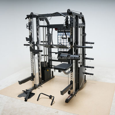 G7 G7W Equipamento de fitness multifunção 3 em 1 Combo Power Rack Com Smith Machine Função