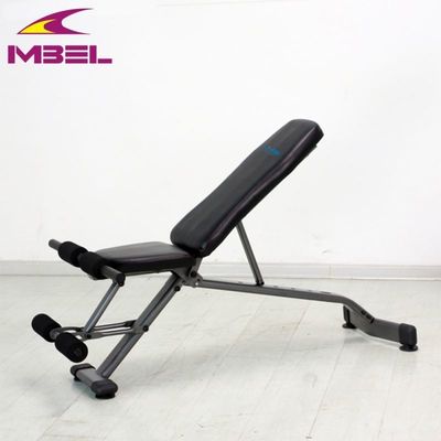 Equipamento ajustável de ginástica Ab Sit Up Bench para exercícios eficazes Cinza/preto