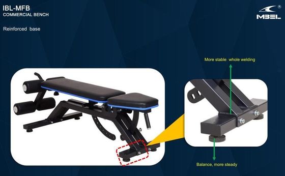 Portão de carregamento IBL-MFB Sit Up Exercise Fitness Machine Home Gym Fitness Equipamento Utility Bench