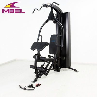 Transforme seu ginásio em casa com equipamentos de exercícios cinza/preto de duas camadas