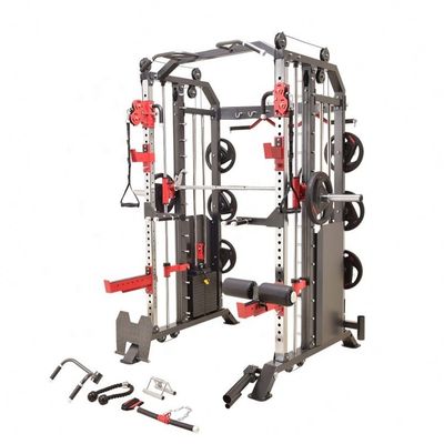 All In One Gym Equipamento multifuncional de ginástica Power Rack Smith Machine With Weight Stack