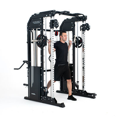 Equipamento de ginástica em casa multifuncional Treinador funcional Máquina Smith com porta de carga