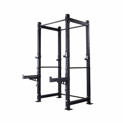 Treinador Multifuncional Smith Machine Cable Crossover Gym com e design cinza/preto