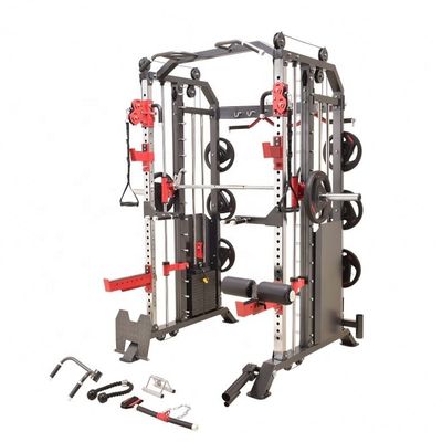 Equipamento multifuncional de ginásio comercial Smith Máquina Power Rack Treinador funcional 1700X2120X2300mm