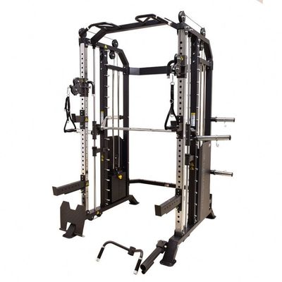 Receptor de energia integrado para treino de ginástica Receptor de fitness em cinza prateado para treinamento tudo em um