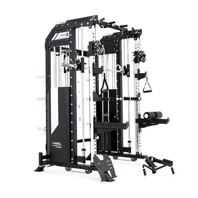 Máquina Smith de metal moderno multifuncional Equipamento de ginástica tudo em uma máquina de cabo