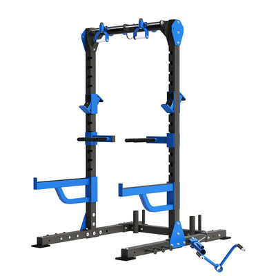 Equipamento de ginástica comercial Red Power Squat Rack com design personalizável e durável