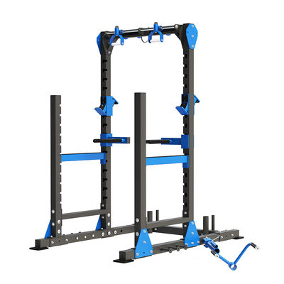 Equipamento de ginástica comercial Red Power Squat Rack com design personalizável e durável