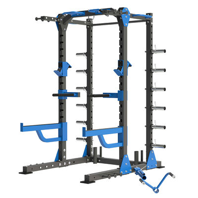 Equipamento de ginástica comercial Red Power Squat Rack com design personalizável e durável