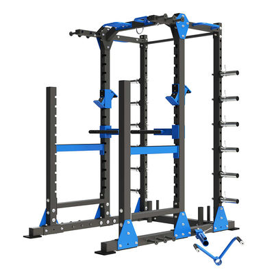 Equipamento de ginástica comercial Red Power Squat Rack com design personalizável e durável