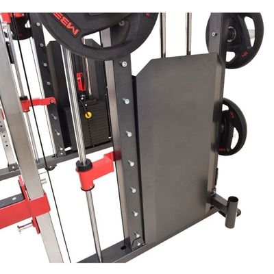 2024 Homens Preto Matt 3 em 1 Fitness Power Rack Multifuncional Treinador Smith Machine