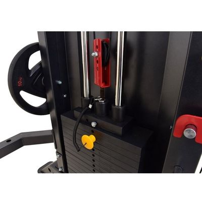 2024 Homens Preto Matt 3 em 1 Fitness Power Rack Multifuncional Treinador Smith Machine
