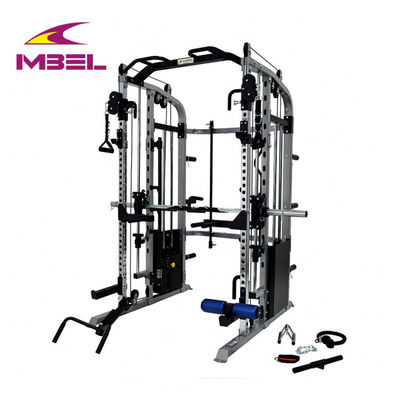 Máquina de exercícios em casa unisex com equipamento multi-gym em esquema de cores cinza/preto
