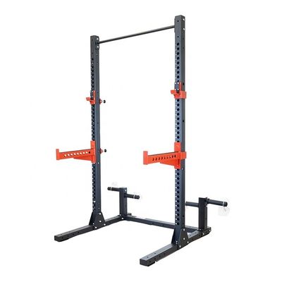Tubos quadrados de quadro principal 75x75x3,0 mm Rack de potência cinza claro para fisiculturismo comercial