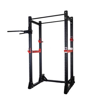 Tubos quadrados de quadro principal 75x75x3,0 mm Rack de potência cinza claro para fisiculturismo comercial