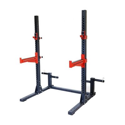 Tubos quadrados de quadro principal 75x75x3,0 mm Rack de potência cinza claro para fisiculturismo comercial