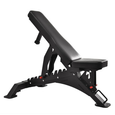 Equipamento de exercícios de fitness multifuncional Banco de ginástica ajustável com cor cinza/preta