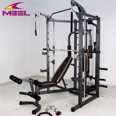 152 kg N.W. Grey/Black Equipamento de ginástica Máquina Smith para instalações de treinamento de força