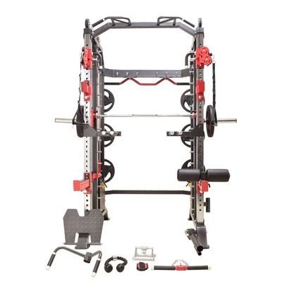 Equipamento de fitness cinza escuro Power Rack Máquina Multi Smith para treinador funcional