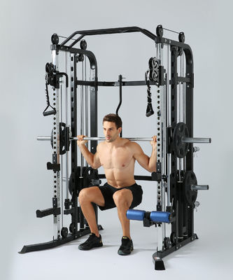 Red Multifuntcional Trainer Smith Machine para Homens Equipamento de Treinamento para Casa e Ginásio