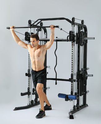 Red Multifuntcional Trainer Smith Machine para Homens Equipamento de Treinamento para Casa e Ginásio
