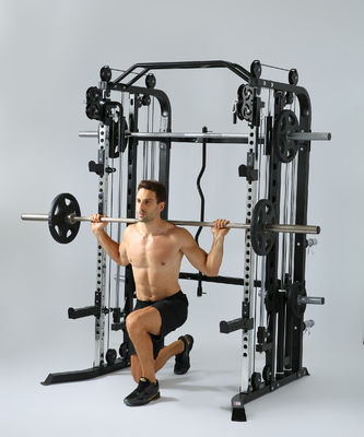 Red Multifuntcional Trainer Smith Machine para Homens Equipamento de Treinamento para Casa e Ginásio