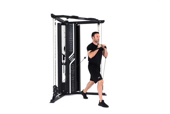 Bodybuilding Funcional Trainer Equipamento de ginástica em casa com sistema de pole duplo ajustável