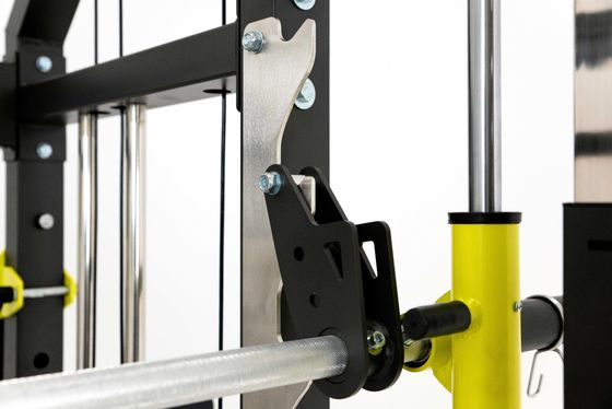Multi Função Fitness ajustável Cable Fitness Squat Rack com 90Lbs peso empilhadeira