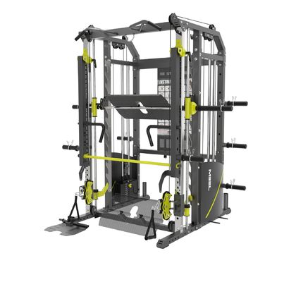 Equipamento de ginástica de potência ajustável comercial Treinador funcional Smith Machine Squat Rack