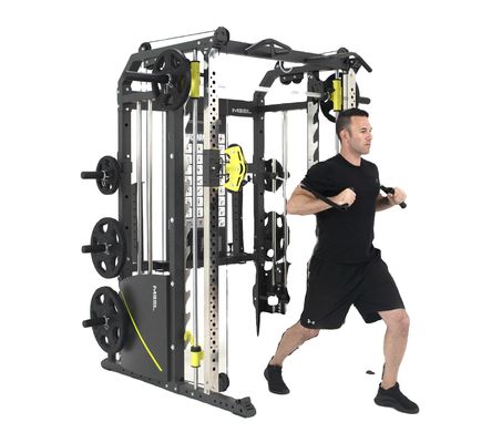 Transforme seus treinos com o Power Squat Rack e a pilha de pesos