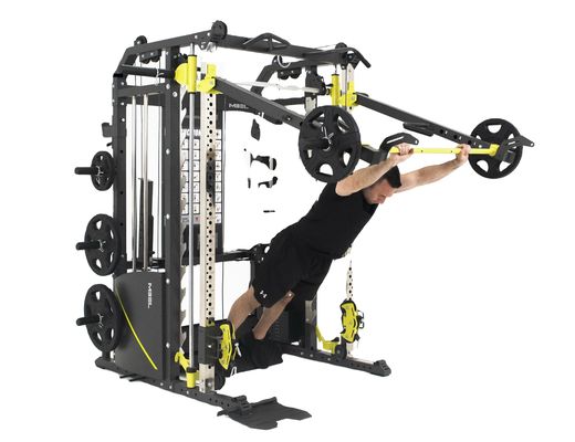 Máquina Smith All In One Equipamento de ginástica com pilhas de peso Função Mutli Estação de ginástica em casa