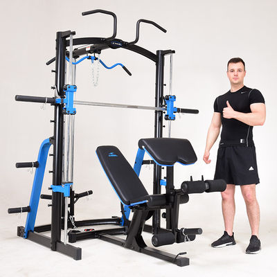 Equipamento de fitness em casa do ginásio tudo em um treinador máquina Smith para treinamento para cima e para baixo