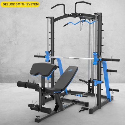 Equipamento de fitness em casa do ginásio tudo em um treinador máquina Smith para treinamento para cima e para baixo