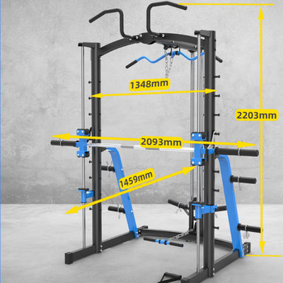 Equipamento de fitness em casa do ginásio tudo em um treinador máquina Smith para treinamento para cima e para baixo