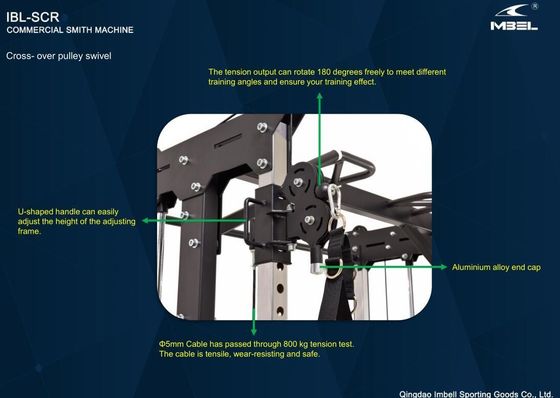 Treinador de ginástica integrado de máquina Smith multifuncional para exercícios em casa e ginásio