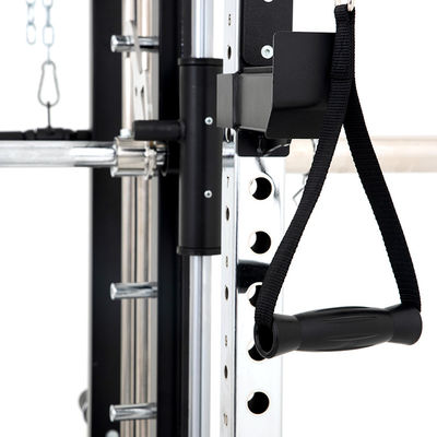 Desenho personalizado Metal cinza prateado tudo em um treinador máquina Smith para exercícios em casa