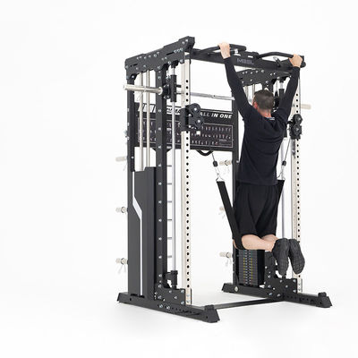 Unisex treinamento de força abrangente equipamento de fitness meio rack Power Cage Home Gym Multifuncional Smith Machine Squat Rack
