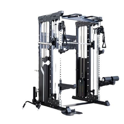 Unisex treinamento de força abrangente equipamento de fitness meio rack Power Cage Home Gym Multifuncional Smith Machine Squat Rack