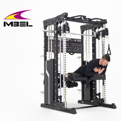 Unisex treinamento de força abrangente equipamento de fitness meio rack Power Cage Home Gym Multifuncional Smith Machine Squat Rack