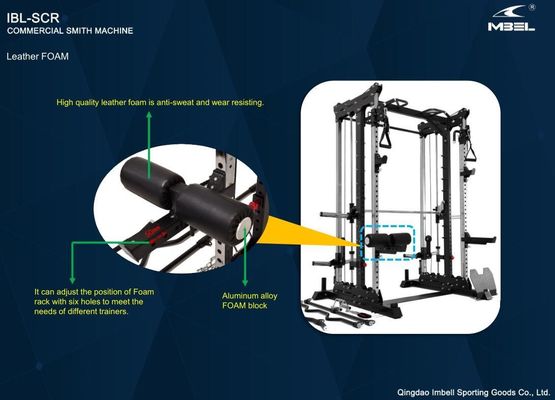 Unisex treinamento de força abrangente equipamento de fitness meio rack Power Cage Home Gym Multifuncional Smith Machine Squat Rack