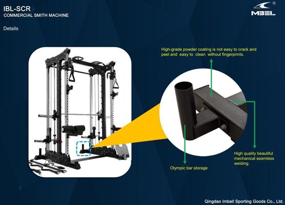 Unisex treinamento de força abrangente equipamento de fitness meio rack Power Cage Home Gym Multifuncional Smith Machine Squat Rack