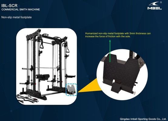 Unisex treinamento de força abrangente equipamento de fitness meio rack Power Cage Home Gym Multifuncional Smith Machine Squat Rack