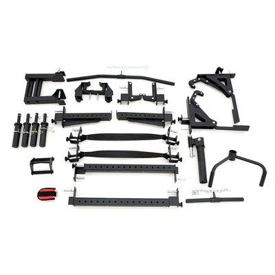 Barbell dobrável, agachamento, power rack, gaiola com traseira traseira e 360o para ginástica em casa.