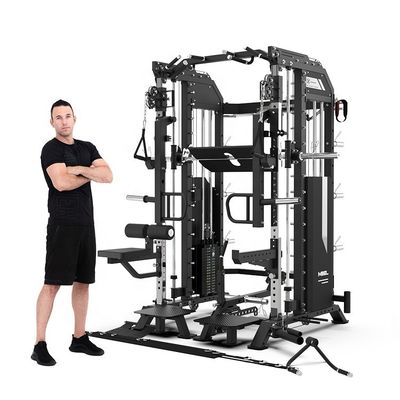 Equipamento de fitness do ginásio X9A cinza claro Máquina Smith projetada para o sucesso do fitness masculino